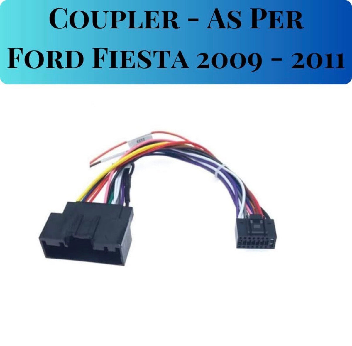 CarDost 9 inch Android stereo frame for Ford Fiesta (2006-2011), plug-and-play wiring