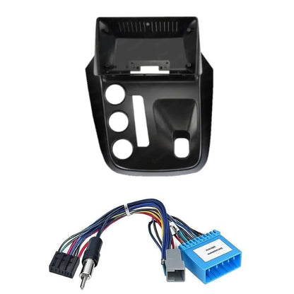 CarDost 9 inch Android stereo frame for Mahindra KUV100 with power cable connector