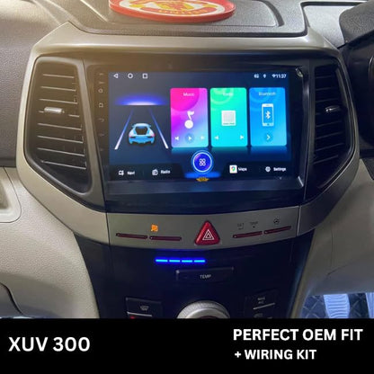 CarDost 9 inch Android stereo frame for Mahindra XUV300 with power cable connector