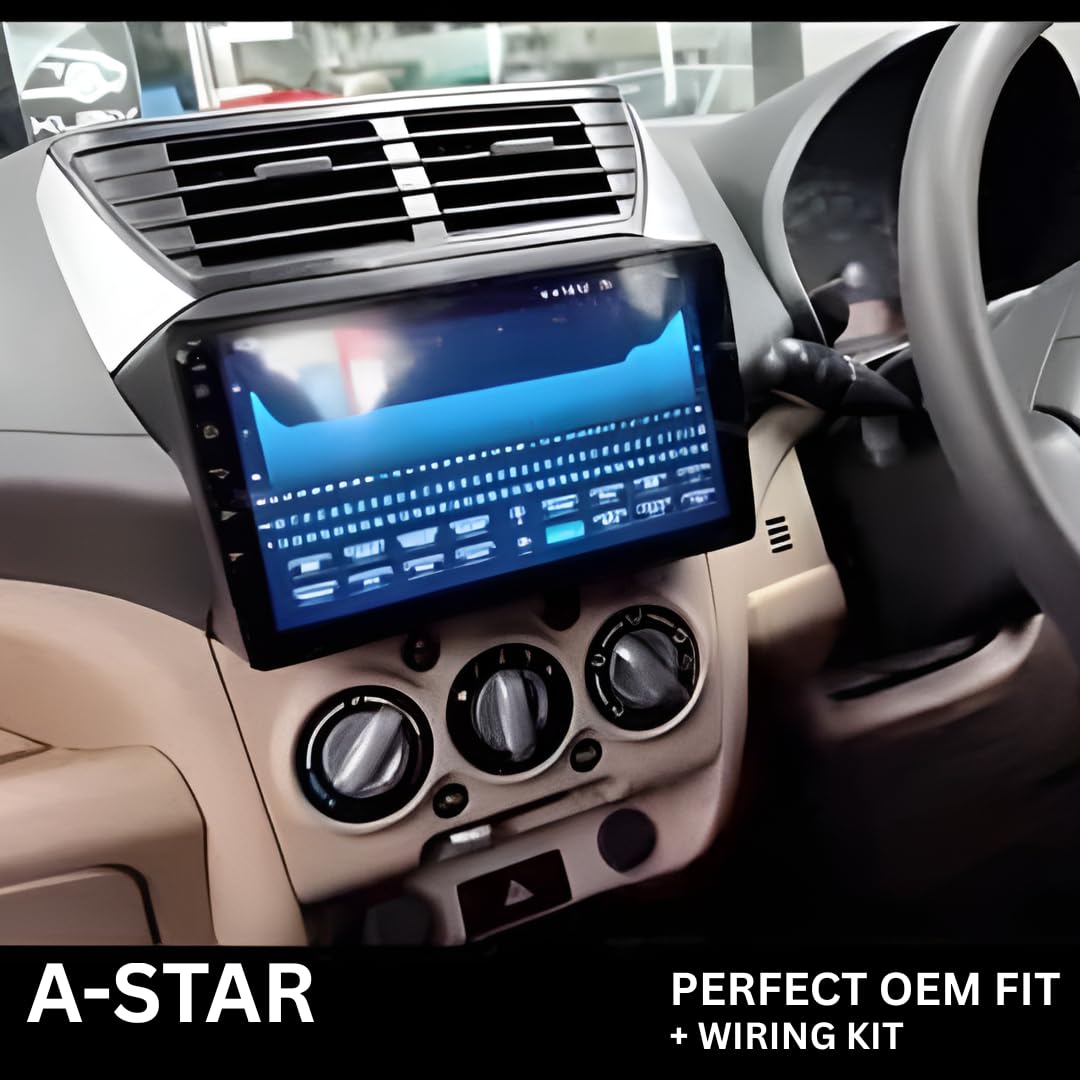 CarDost Android stereo frame for Maruti A-Star, 9-inch fitment
