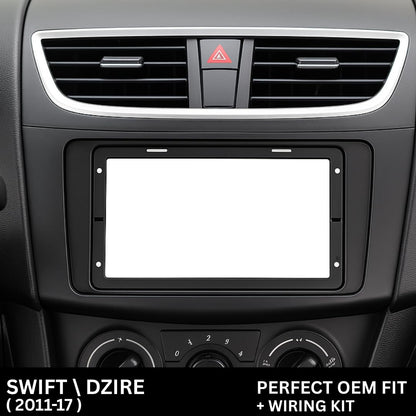 CarDost Android stereo frame for Maruti Swift (2011-2017), 9-inch fitment