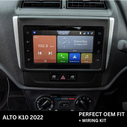 CarDost Android stereo frame for Maruti Alto K10 (2022-2025), 9-inch fitment
