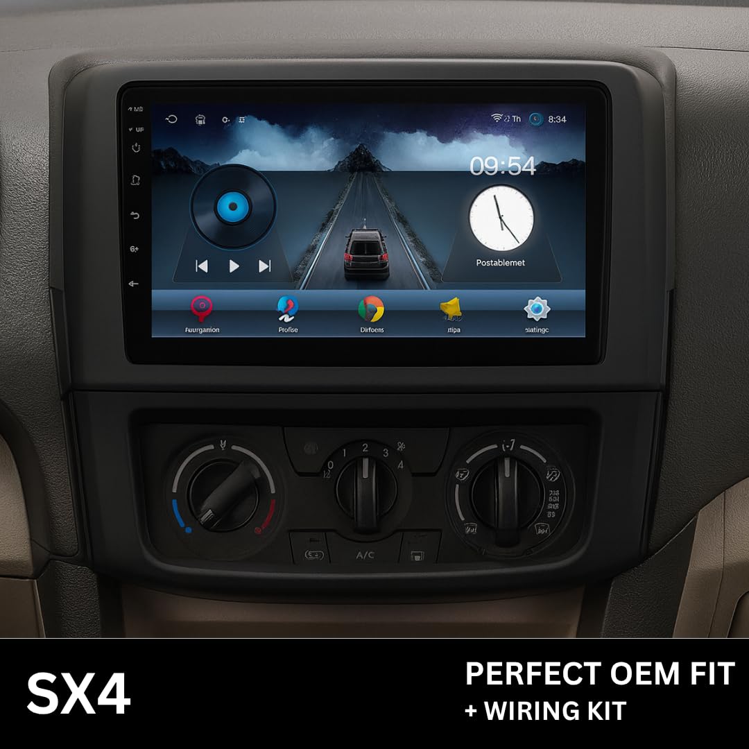 CarDost Android stereo frame for Maruti SX4, 9-inch fitment