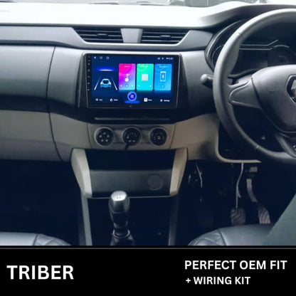 CarDost Android stereo frame for Renault Triber, 9-inch fitment