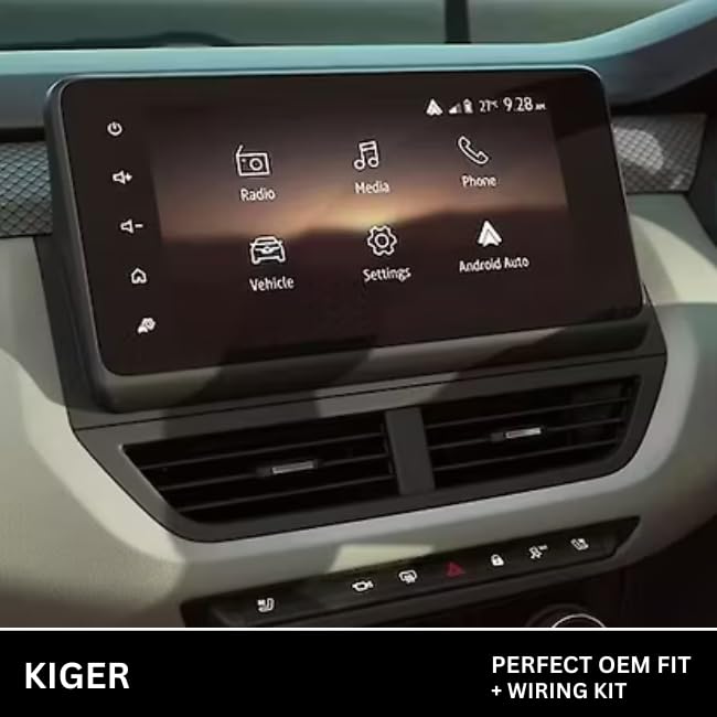 Android stereo frame for Renault Kiger, 9-inch fitment