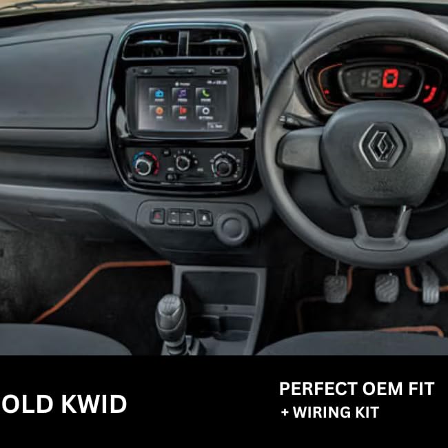 Android stereo frame for Renault Kwid (2012-2019), 9-inch fitment