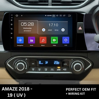 Android stereo frame for Honda Amaze (2018-2021), 9-inch fitment