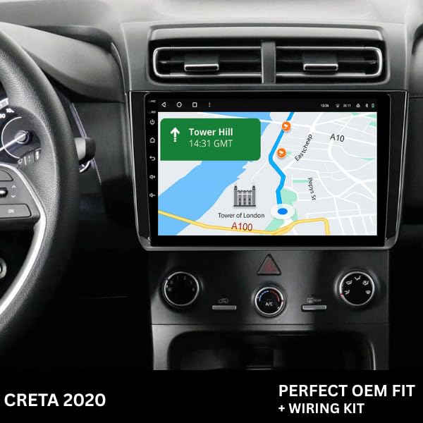 Android stereo frame for Hyundai Creta (2020-2024), 9-inch fitment