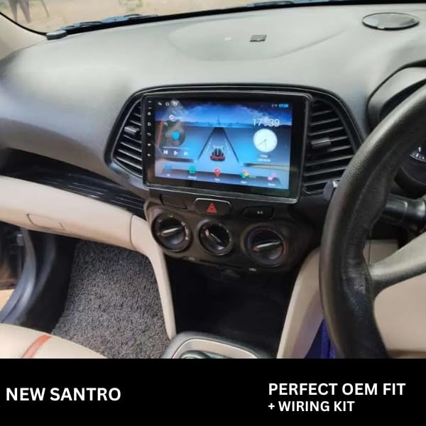 Android stereo frame for Hyundai Santro (2020), 9-inch fitment
