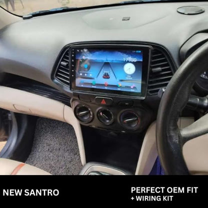 Android stereo frame for Hyundai Santro (2020), 9-inch fitment