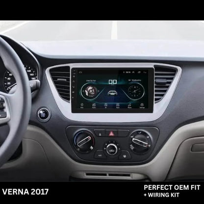 Android stereo frame for Hyundai Verna (2018-2020), 9-inch fitment