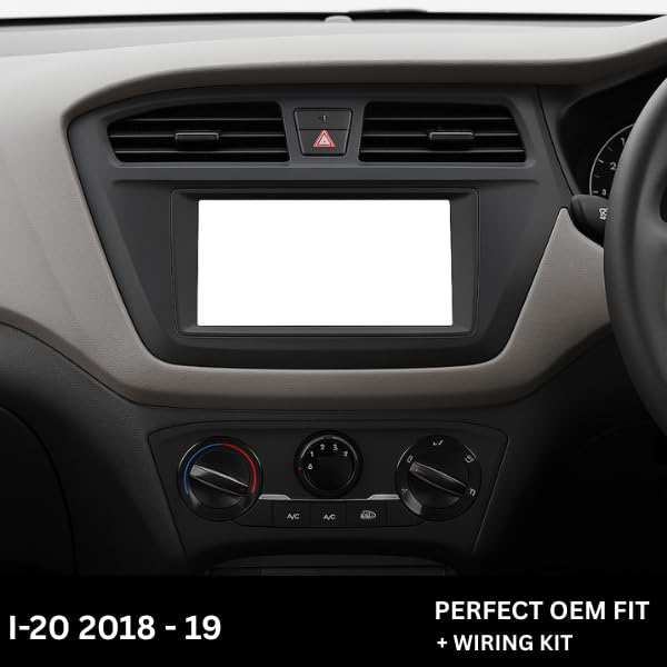 Android stereo frame for Hyundai i20 Elite (2018-2019), 9-inch fitment