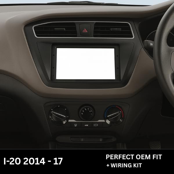Android stereo frame for Hyundai i20 Elite (2014-2017), 9-inch fitment