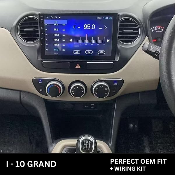 Android stereo frame for Hyundai Grand i10 (2015), 9-inch fitment