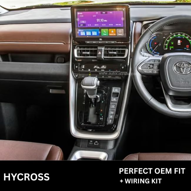 Android stereo frame for Toyota Innova Hycross, 9-inch fitment
