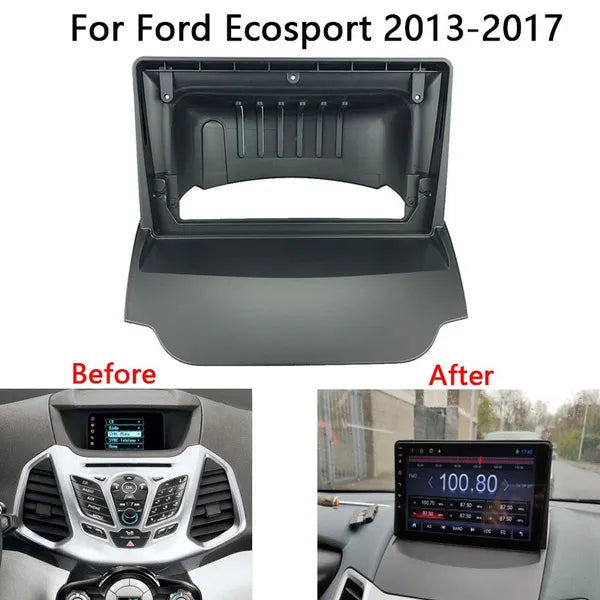 Android stereo frame for Ford EcoSport (2013-2017), 9-inch fitment
