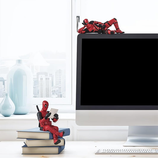Set of 3 Deadpool PVC action figures for car dashboard