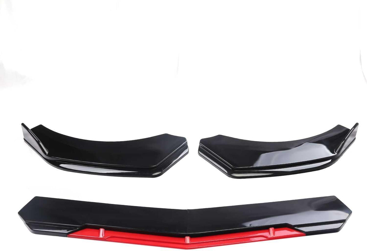 4-piece split front bumper lip spoiler for cars