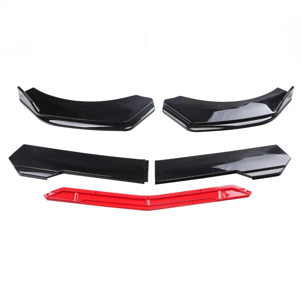 4-piece split front bumper lip spoiler for cars