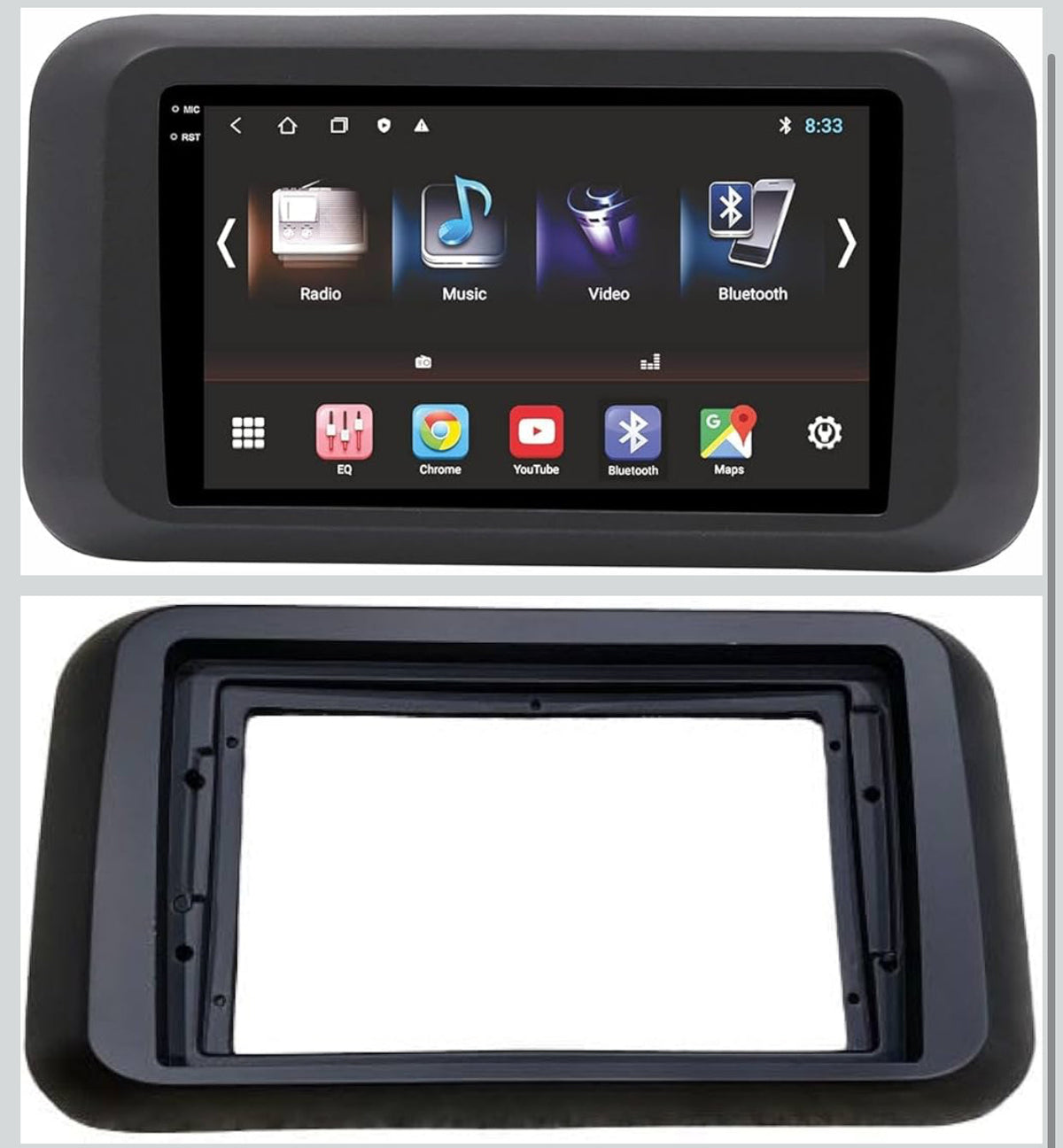 CarDost Android stereo frame for Mahindra Thar (2020), 9-inch fitment