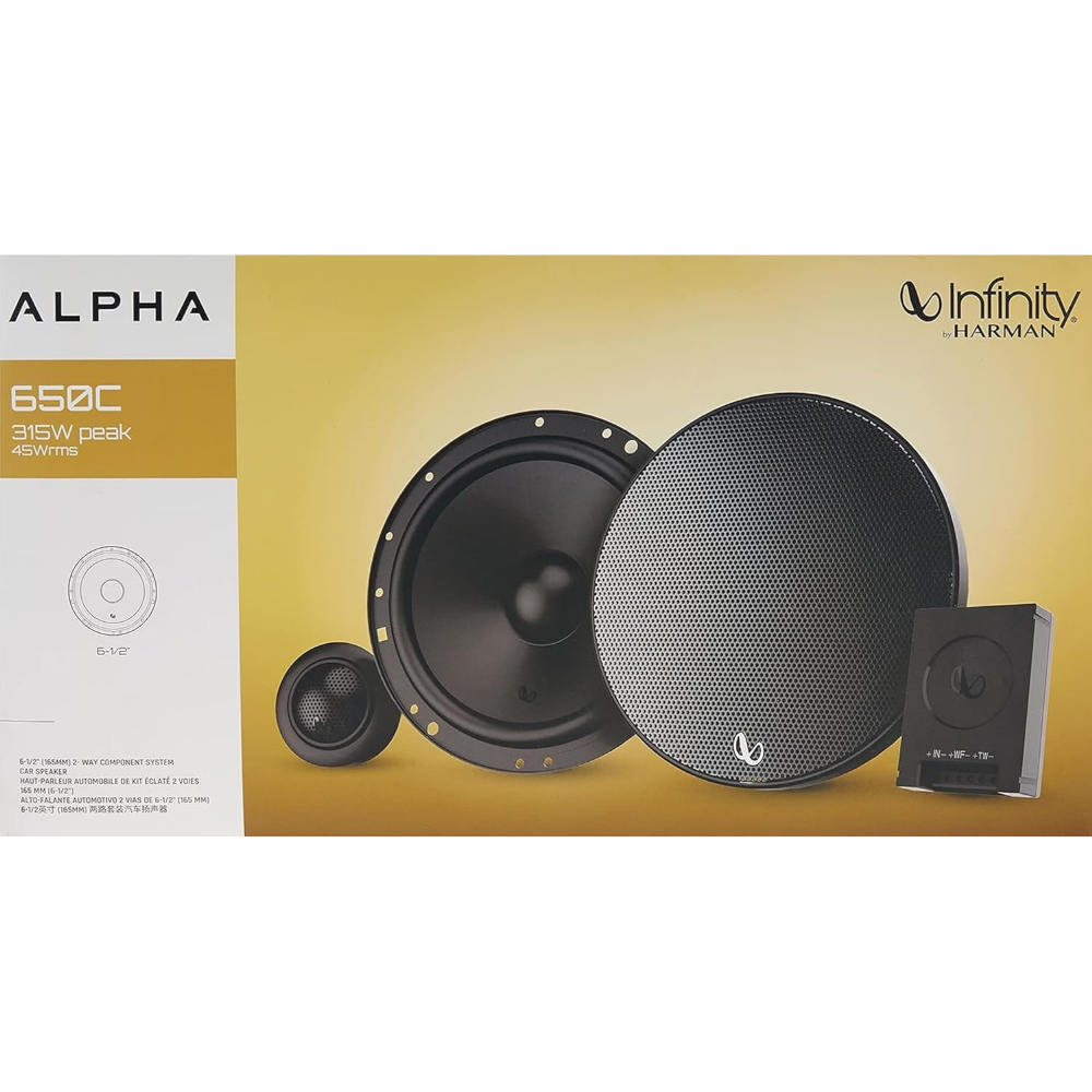 Infinity Alpha 650C 6.5 inch component car speaker
