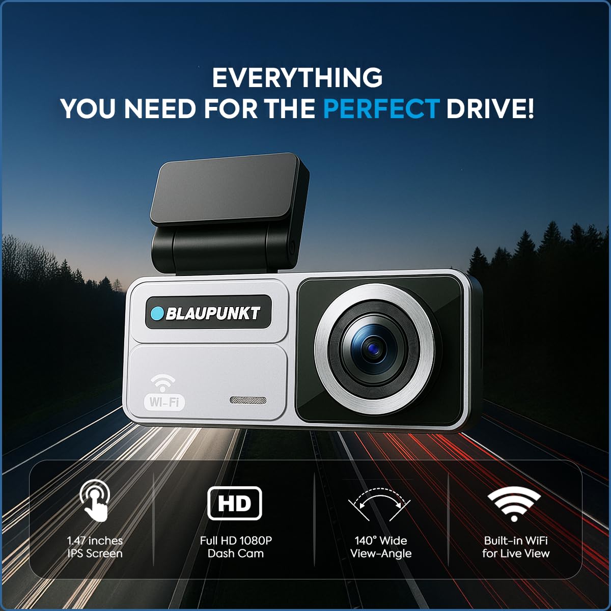 Blaupunkt DC 606 WiFi car dashcam