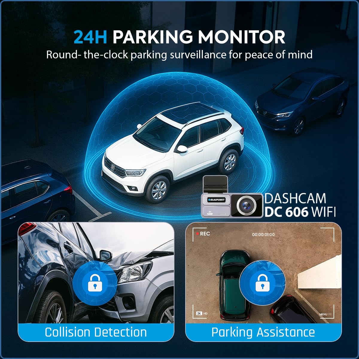 Blaupunkt DC 606 WiFi car dashcam