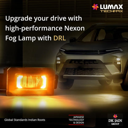 Lumax LED DRL fog lamp kit for Tata Nexon 2023, pair