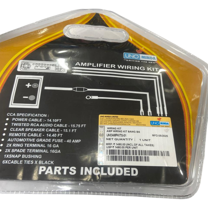 UNO Minda 2-channel amplifier wiring installation kit