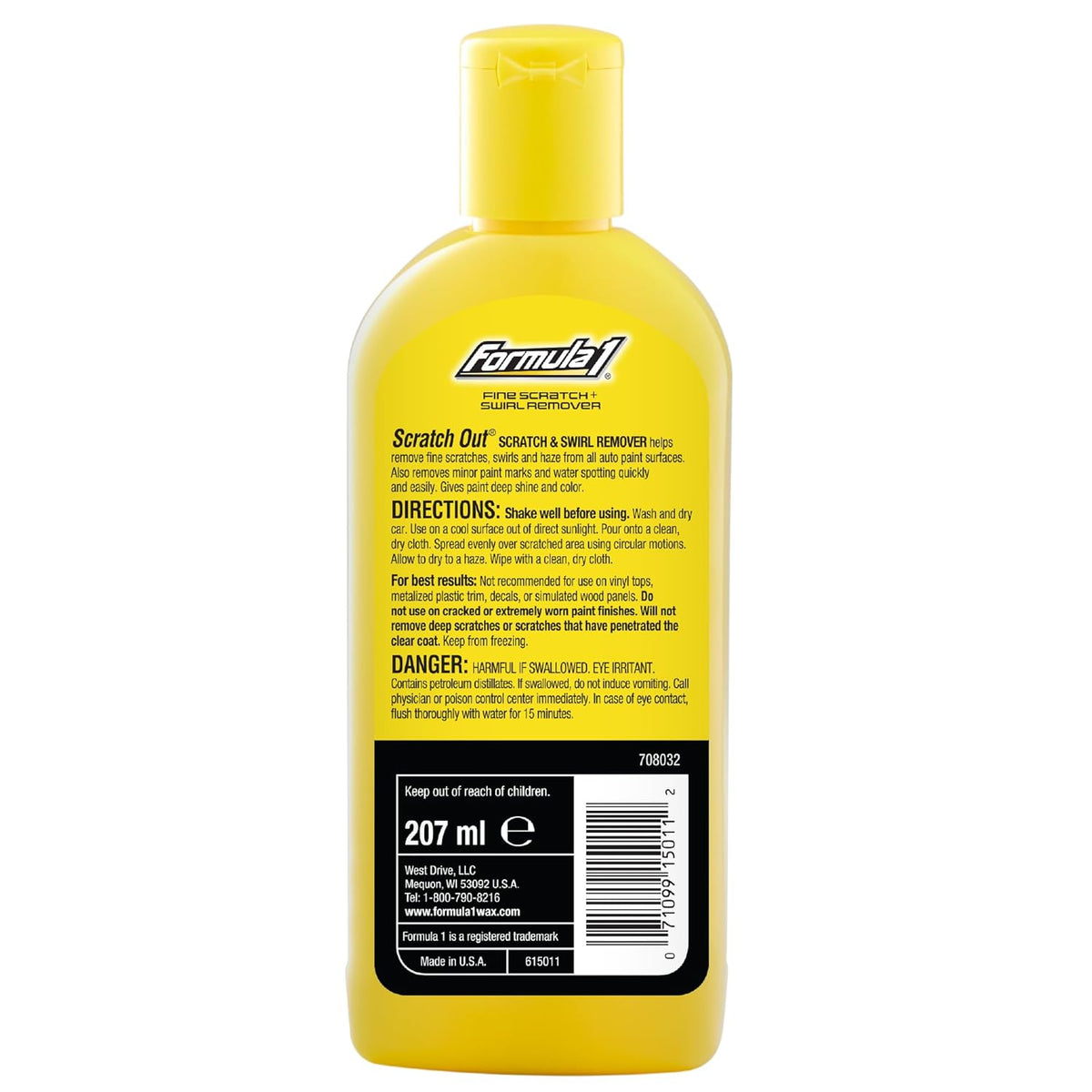 Formula 1 Scratch Out car scratch remover, 7oz