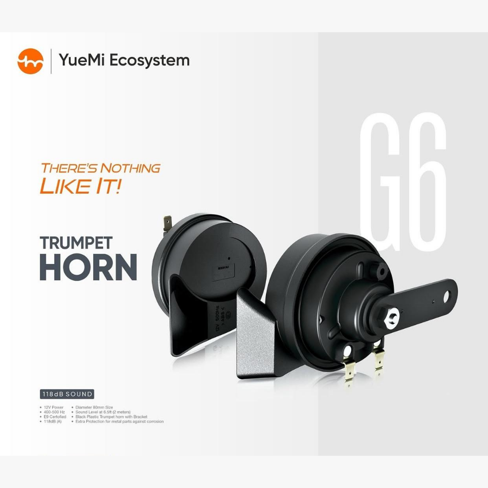 YueMi G6 12V trumpet car horn