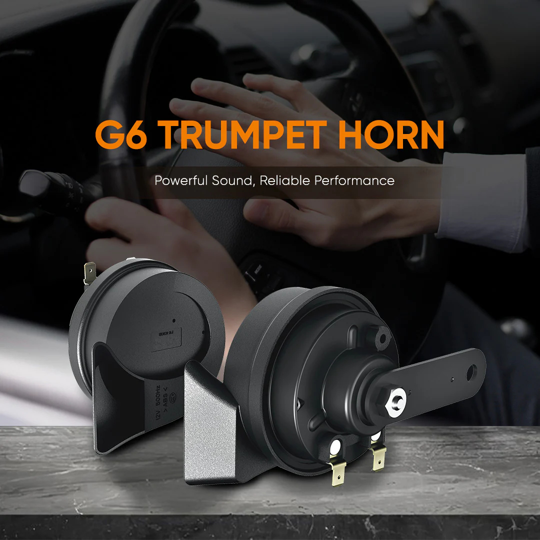 YueMi G6 12V trumpet car horn