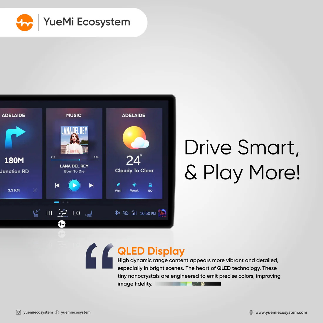Yuemi E1 9 inch Android car multimedia player