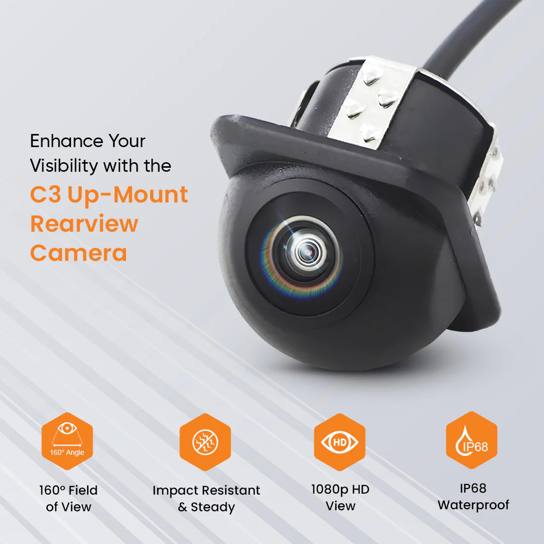 Yuemi C-3 rear AHD car camera, dome-cap style
