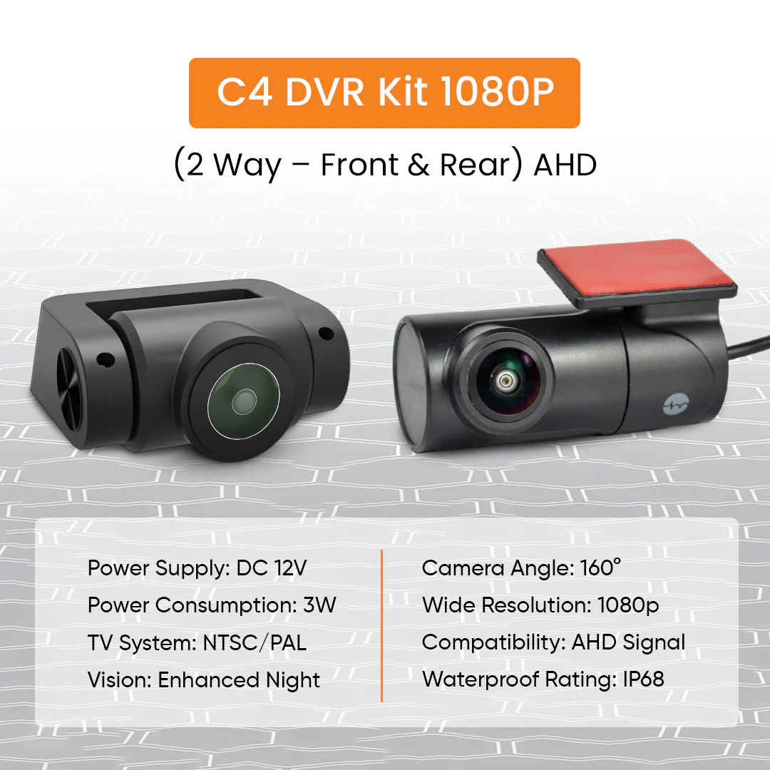 YueMi C4 dual-channel front and rear AHD car camera