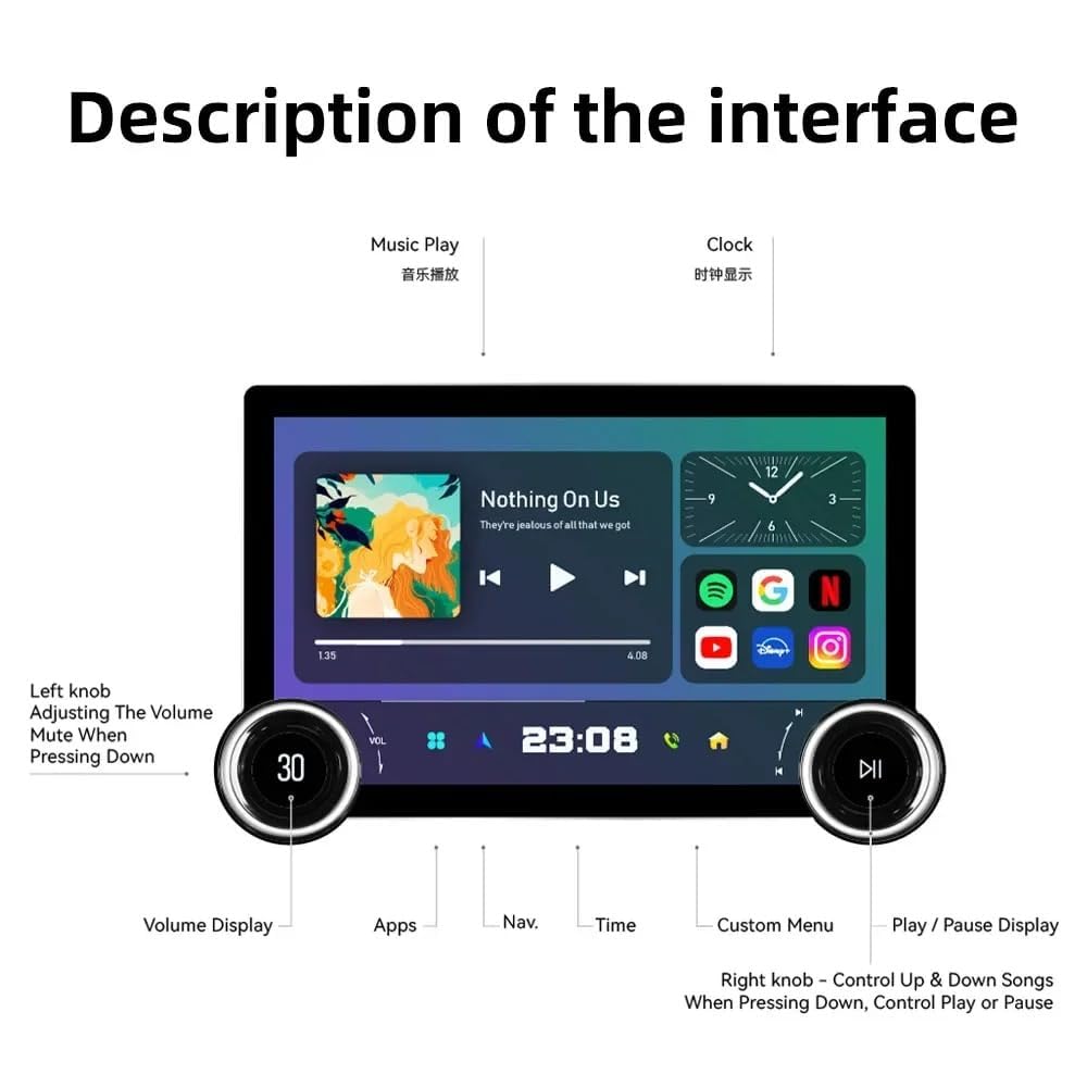Diamond 2K 11.8 inch Android car stereo system