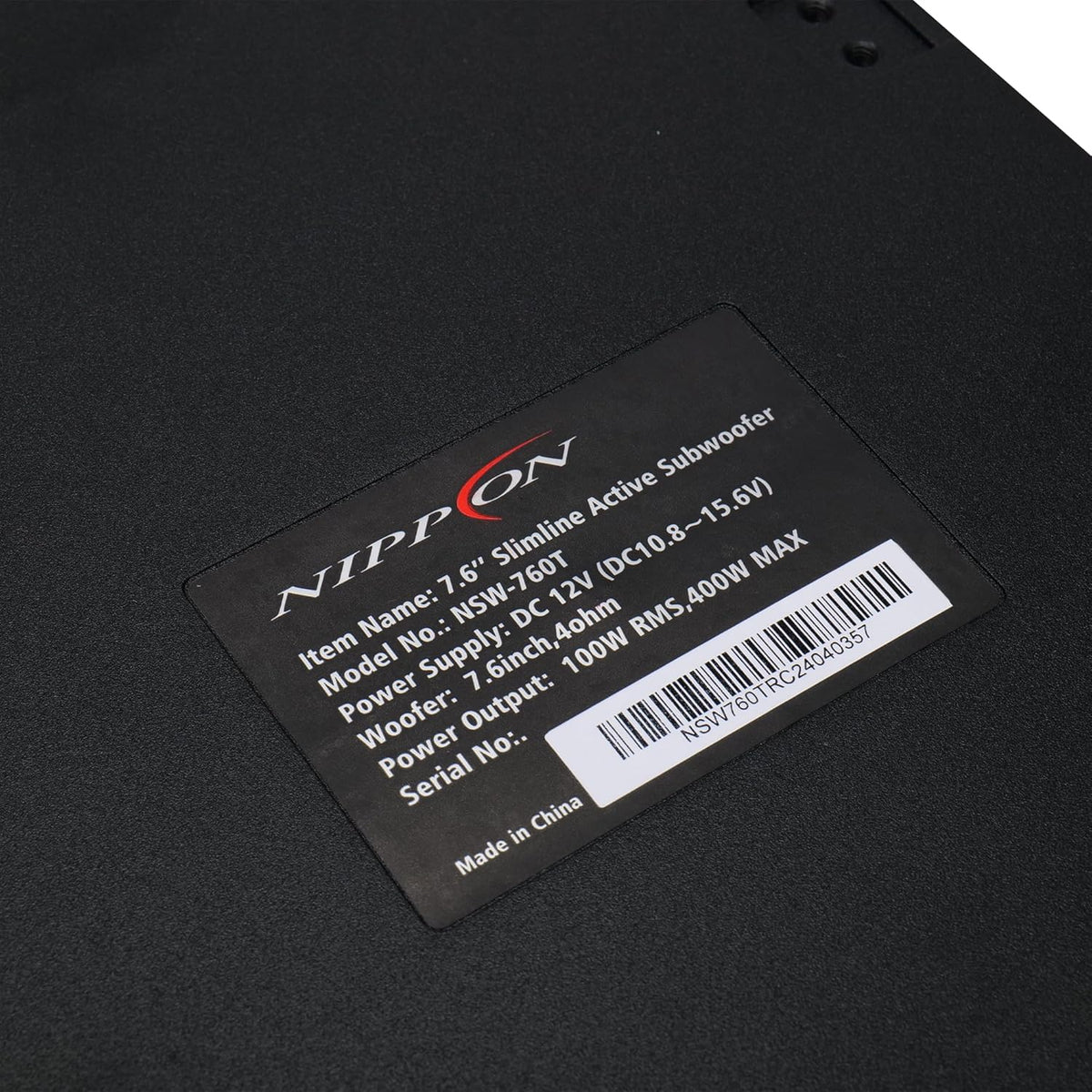 Nippon NSW-760T under-seat active car subwoofer