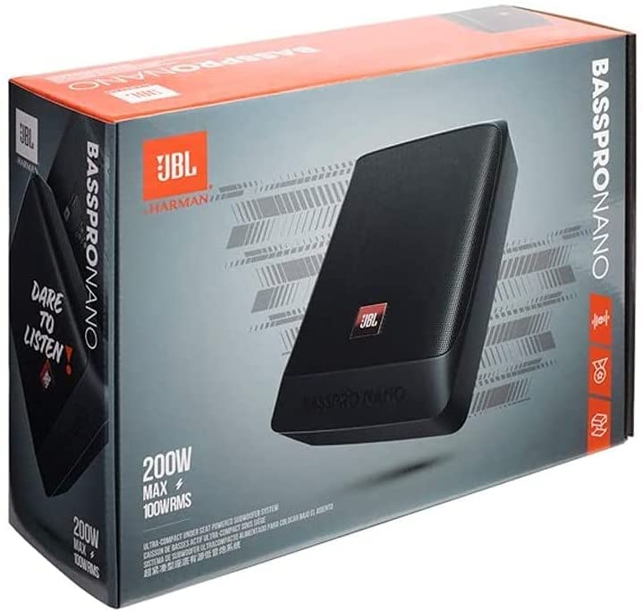 JBL BassPro Nano active under-seat car subwoofer