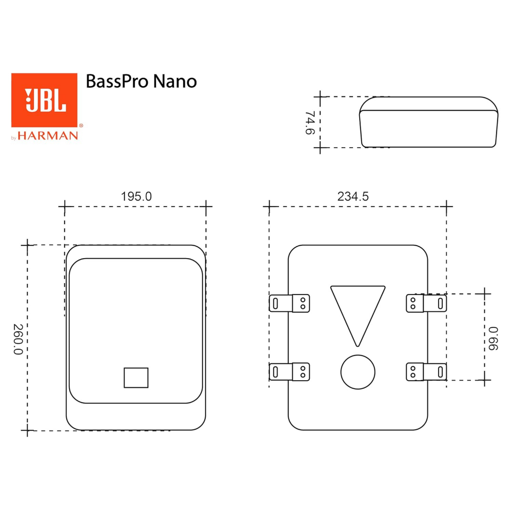 JBL BassPro Nano active under-seat car subwoofer