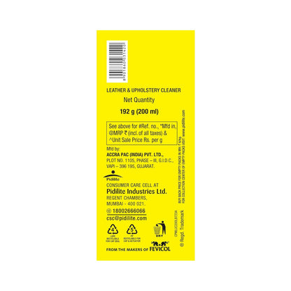 Motomax leather and upholstery cleaner bottle, 200ml