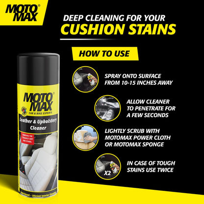 Motomax leather and upholstery cleaner bottle, 200ml