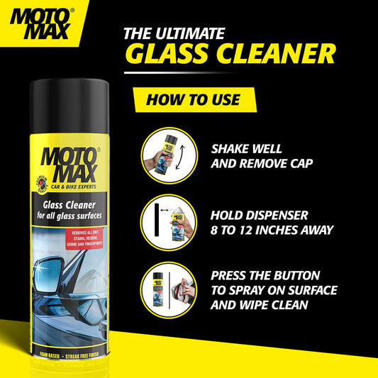Motomax glass cleaner spray bottle, 200ml