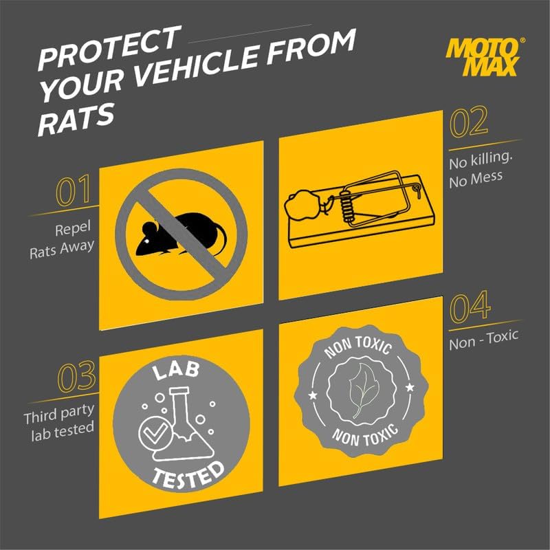Motomax rat repellent spray bottle, 100ml