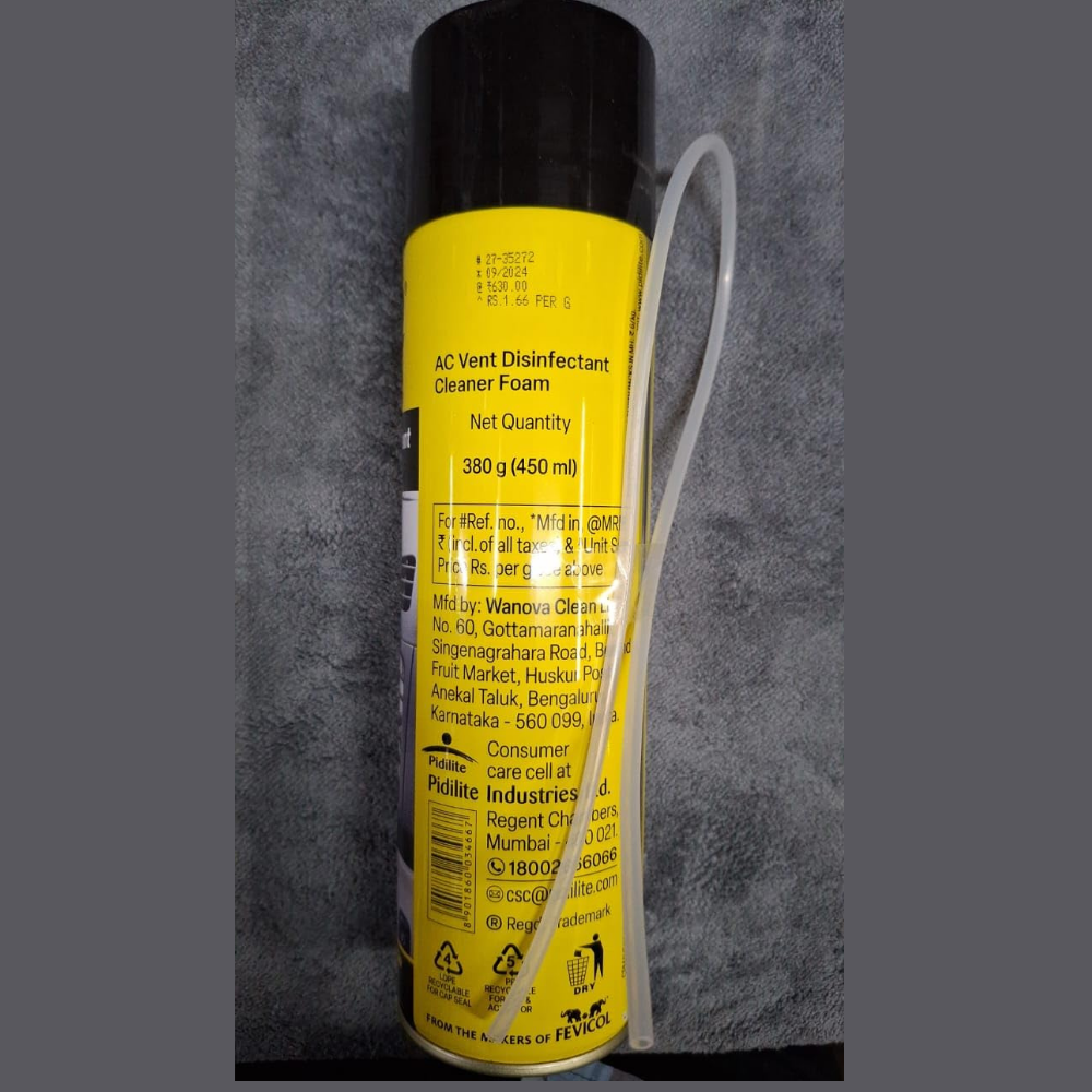 Motomax AC vent disinfectant foam spray, 450ml