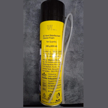 Motomax AC vent disinfectant foam spray, 450ml