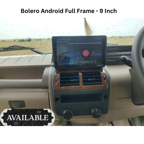 Android stereo frame for Mahindra Bolero (2008 onwards), 9-inch fitment
