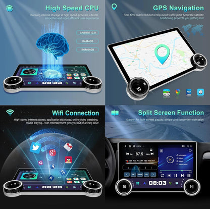 Diamond 2K 10.1 inch Android car stereo, 4GB RAM/64GB storage