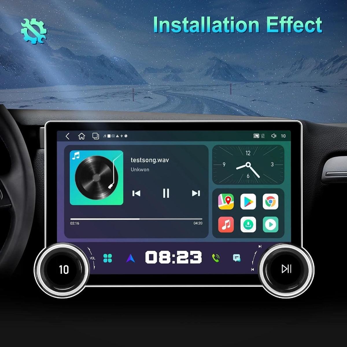 Diamond 2K 10.1 inch Android car stereo, 4GB RAM/64GB storage