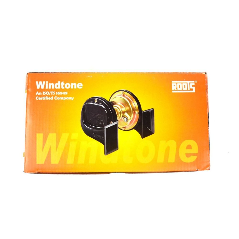 Roots Windtone 12V car horn pair