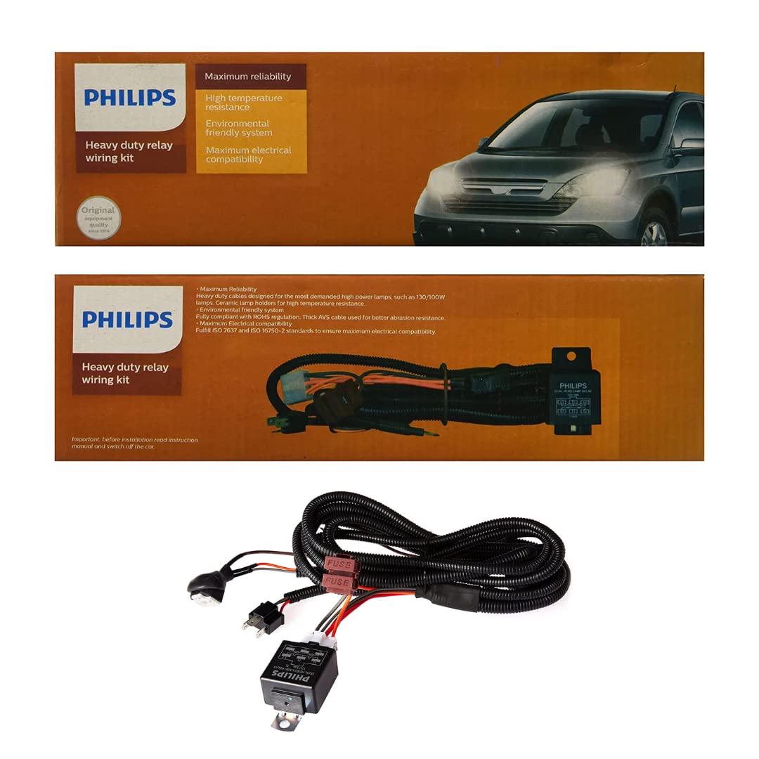 Philips 12003XM H4 relay wiring kit for headlamps